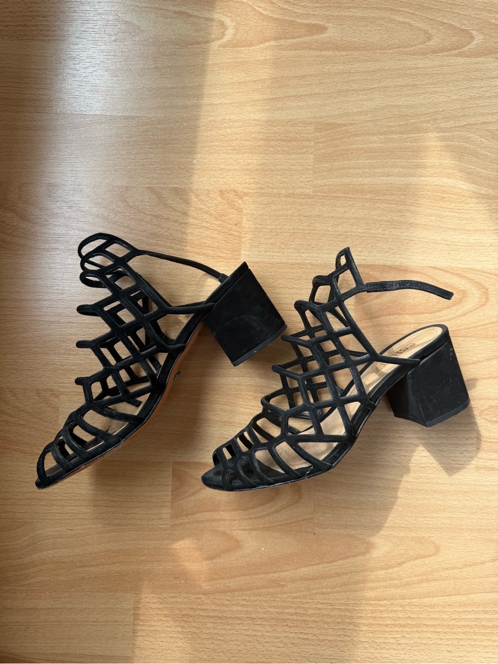 SCHUTZ Jayden Cage Block Heel Sandals - Women's Dress Sandals